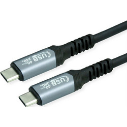 Value USB-C to USB-C 240W 0.8m Black 11.99.9089
