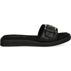 Caprice Δερμάτινα Γυναικεία Σανδάλια Μαύρα 9-27106-20