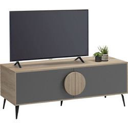 FreeBox Έπιπλο Τηλεόρασης Ξύλινο Sonoma Μ140xΠ35.5xΥ51cm FB918369.13