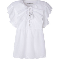 Pepe Jeans Dorotea Γυναικείο Καλοκαιρινό Top Βαμβακερό Λευκό PL304815-800