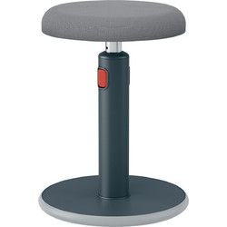 Leitz Stand Cosy Σκαμπό Γραφείου Παιδικό Γκρι Μαύρο 114627