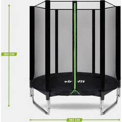 Virtufit Premium Τραμπολίνο Εξωτερικού Χώρου με Σκάλα & Δίχτυ 183cm