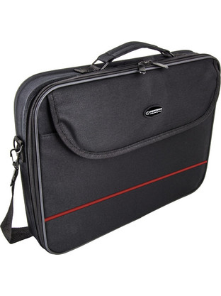 Esperanza ESP10131 Τσάντα Laptop Ώμου 15.6" Black Red