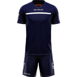 Givova Kit One Στολή Ποδοσφαίρου Λευκή Royal Blue KITC58-0403
