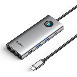 Orico USB-C Docking Station με HDMI PD Ethernet PW11-8PC-GY-BP