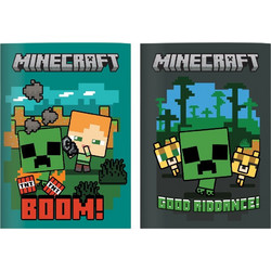 Gim Minecraft Τετράδιο Ριγέ B5 40 Φύλλων Διάφορα Σχέδια 316-04400