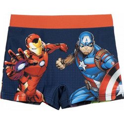 Cerda Avengers Παιδικό Μαγιό Boxer για Αγόρι Navy Μπλε Πορτοκαλί 2900002596