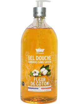 Les Petits Bains Fleur de Coton Αφρόλουτρο σε Gel για Ευαίσθητο Δέρμα 1lt