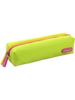 Keyroad Κασετίνα Βαρελάκι με 2 Θήκες Lime KR-972221