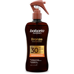 Babaria Sun Lovers Bronze Αδιάβροχο Spray Μαυρίσματος Σώματος SPF30 200ml