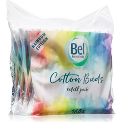 Bel Rainbow Edition Refill Μπατονέτες Βαμβακερές Πολύχρωμες 160τμχ
