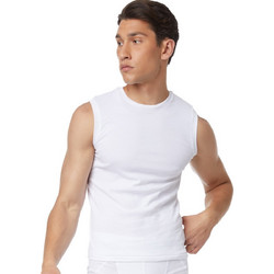 Minerva Comfort Αμάνικα Ανδρικά Φανελάκια Βαμβακερά Σετ 2Pack Λευκά 90-11032-005