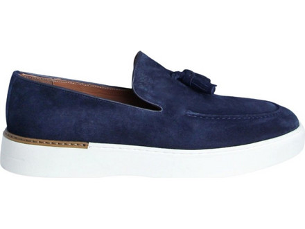 Boss Shoes Ανδρικά Μοκασίνια Loafers Καστόρινα Navy Μπλε D7865