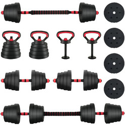 vidaXL 3442917 Ρυθμιζόμενοι Αλτήρες Σετ με Μπάρα 40kg
