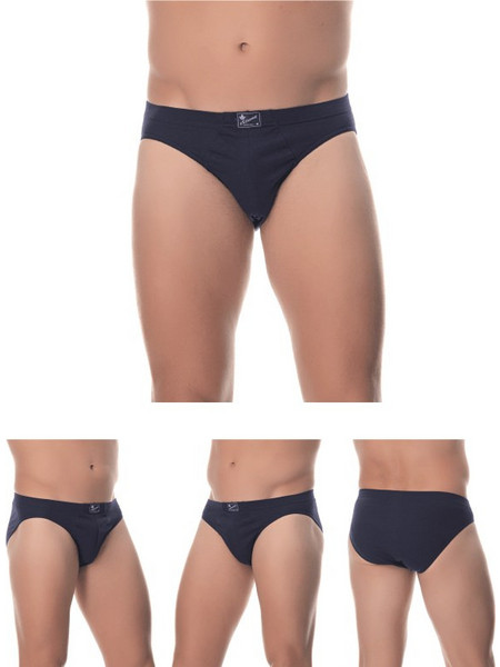 Lido Ανδρικά Σλιπ Βαμβακερά Navy Μπλε 4Pack 110