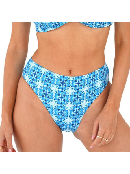 Moontide Ψηλόμεσο Bikini Slip Μπλε M7803TZ