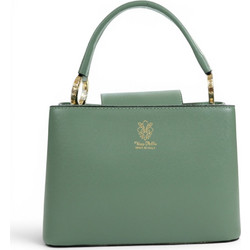 Passaggio Leather Γυναικεία Τσάντα Χειρός Δερμάτινη Πράσινο Mint 5421-KR-12