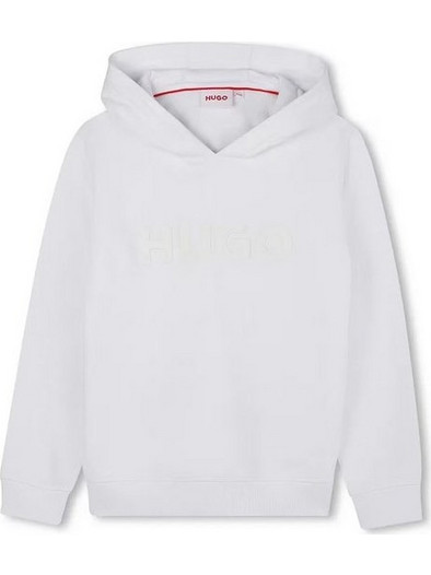 Hugo Boss Παιδικό Φούτερ με Κουκούλα Λευκό G00446-10P