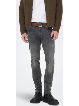 Only & Sons Ανδρικό Τζιν Παντελόνι Slim Εφαρμογή Ανθρακί 22012051