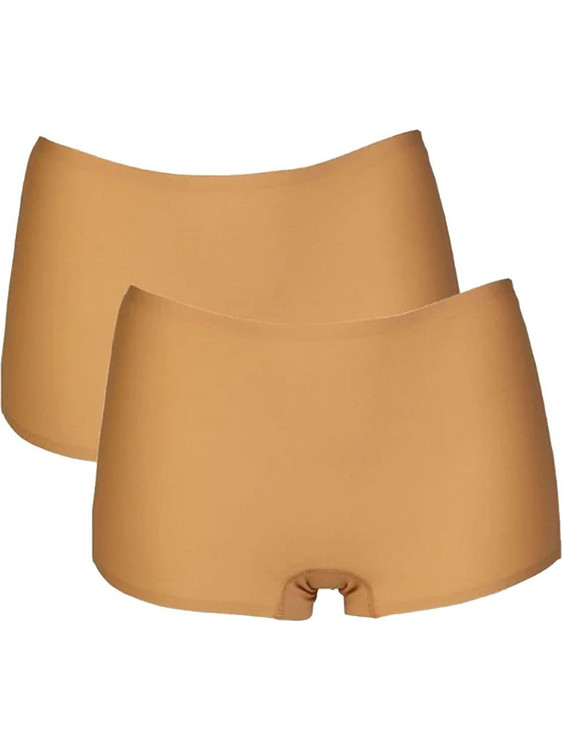 After Eden Γυναικεία Μποξεράκια χωρίς Ραφές Μπεζ 2Pack 10.33.6200-083