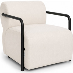 Artekko Πολυθρόνα Λευκή Novar 735-2312