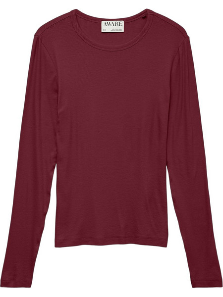 Vero Moda Γυναικείο Χειμερινό Top Ριπ Μπορντό 10300893
