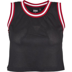 Urban Classics Γυναικείο Καλοκαιρινό Crop Top Κόκκινο Μαύρο TB1901-01245