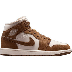 Jordan Air 1 Mid Γυναικεία Sneakers Μποτάκια Καφέ BQ6472-203