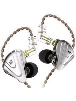 KZ Zar Ακουστικά Ψείρες In-Ear Dynamic Ασημί