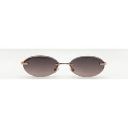 Enzo SZ3606 C5 Γυναικεία Γυαλιά Ηλίου Οβάλ Μεταλλικά Χρυσά με Καφέ Φακό