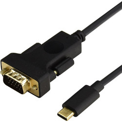 Cabletime CT-U31-CMVGA VGA Male to USB-C 1.8m Black
