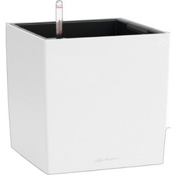 Lechuza Cube Color 30 Αυτοποτιζόμενη Γλάστρα Τετράγωνη Πλαστική Λευκή 30x30x30cm 19440