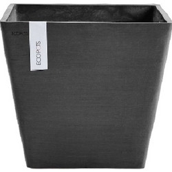 Ecopots Roterdam Γλάστρα Τετράγωνη Πλαστική Ανθρακί 40x40x35cm ERO74.005.40DG