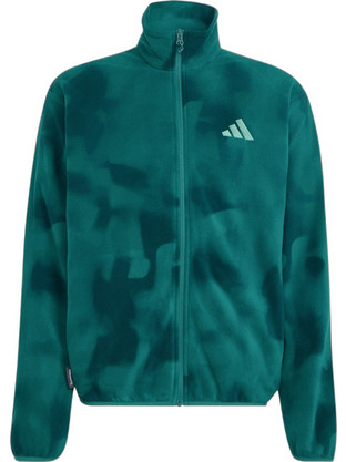 Adidas Ανδρική Ζακέτα Φούτερ με Φερμουάρ Πράσινη KQ9099