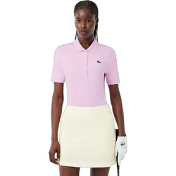 Lacoste Γυναικεία Μπλούζα Polo Κοντομάνικη Ροζ PF0081-Z4H