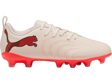 Puma Jr. Future 9 Play FG/AG 109194-01 Παιδικά Ποδοσφαιρικά Παπούτσια με Τάπες Μπεζ