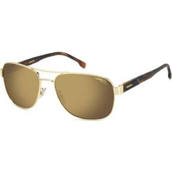 Carrera CA02GS J5GYL Ανδρικά Γυαλιά Ηλίου Aviator Κοκάλινα Καφέ με Χρυσό Φακό