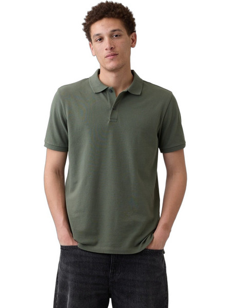 Gap Ανδρική Μπλούζα Polo Κοντομάνικη Πράσινη 550531098