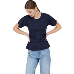 Only Γυναικείο Καλοκαιρινό Top Βαμβακερό Navy Μπλε 15365258