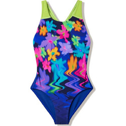 Speedo Αθλητικό Παιδικό Μαγιό Ολόσωμο για Κορίτσι Μωβ Lime Royal Blue 8-002627003