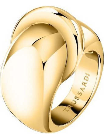 Trussardi Γυναικείο Δαχτυλίδι από Ατσάλι Xρυσό TJBJV06014