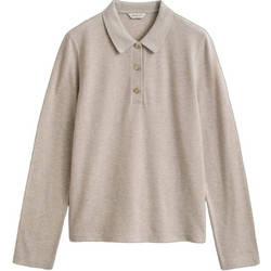Gant Γυναικεία Μπλούζα Polo Μακρυμάνικη Μπεζ 3GW4201369-291
