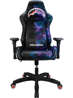 Sprayground Καρέκλα Gaming Δερματίνης με Ρυθμιζόμενα Μπράτσα Μαύρη Z632