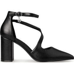 Envie Shoes Γόβες με Χοντρό Ψηλό Τακούνι & Λουράκι Μαύρες E45-24277-001