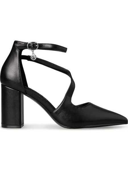 Envie Shoes Γόβες με Χοντρό Ψηλό Τακούνι & Λουράκι Μαύρες E45-24277-001