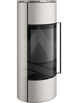 Spartherm Senso L Pearl Black Eboris 1300 Ατσάλινη Ξυλόσομπα Αερόθερμη 7.7kW