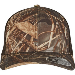 Flexfit Καπέλο Jockey με Δίχτυ Snapback Υφασμάτινο Καφέ 110MRC-00075
