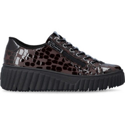 Rieker Γυναικεία Sneakers Flatforms Σοκολατί N2555-25