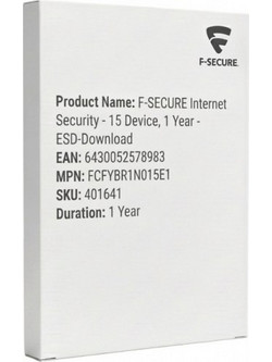 F-SECURE Internet Security για 15 Συσκευές και 1 Έτος Χρήσης (Ηλεκτρονική Άδεια)
