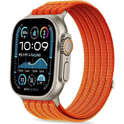 Tech-Protect Nylon Sport Λουράκι Υφασμάτινο Orange (Apple Watch 44 / 45 / 46 / 49mm)